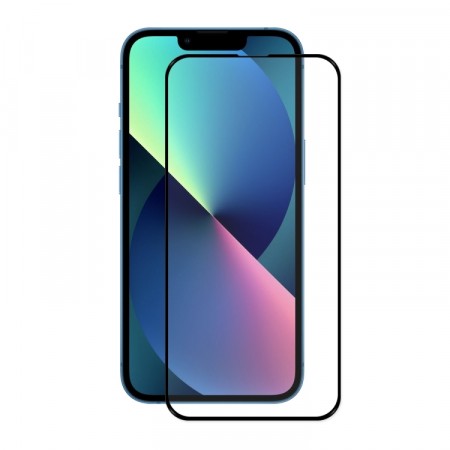 Herdet Glass skjermbeskytter heldekkende iPhone 13 Mini svart kant