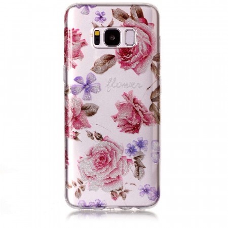 TPU Deksel for Samsung Galaxy S8 - Blomster