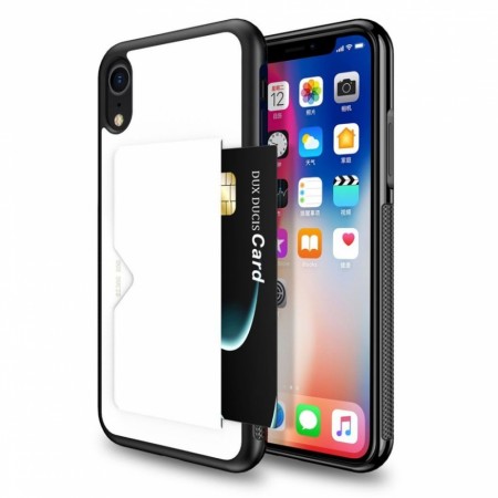 iPhone XR Dux Ducis Pocard - Hvit