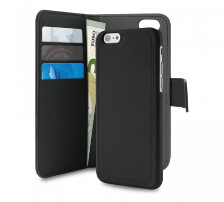 Puro 2-i-1 Magnetisk Lommebok-deksel iPhone 6 Plus/6S Plus svart