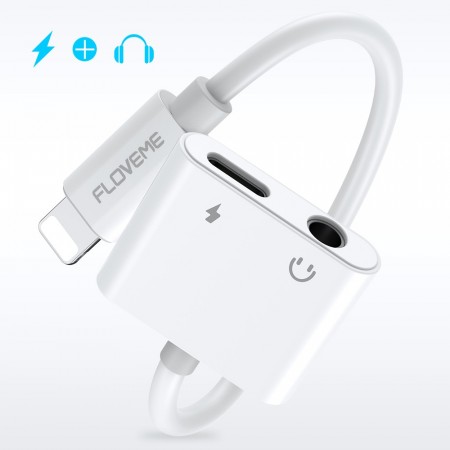 FLOVEME Lade adapterkabel 8 Pin Port / 3.5mm iPhone