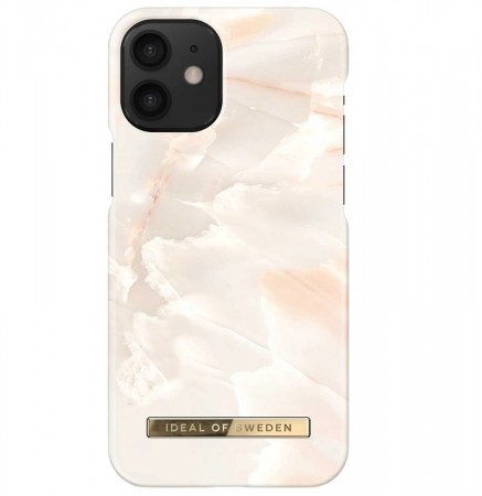 iDeal Of Sweden iPhone 12 Mini Fashion Case - Rose Pearl Marble