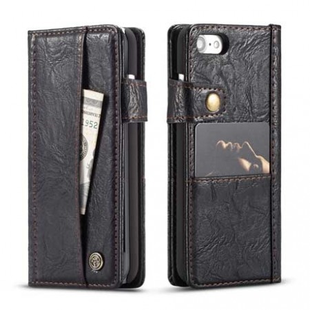 CaseMe Retro deksel for iPhone 7/8 svart