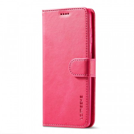 LC.IMEEKE Lommebok deksel for Samsung Galaxy S22+ plus rosa