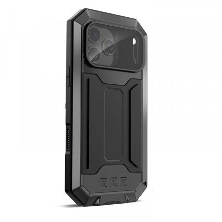 R-JUST Hybrid-deksel med 360° beskyttelse iPhone 17 Pro - Svart