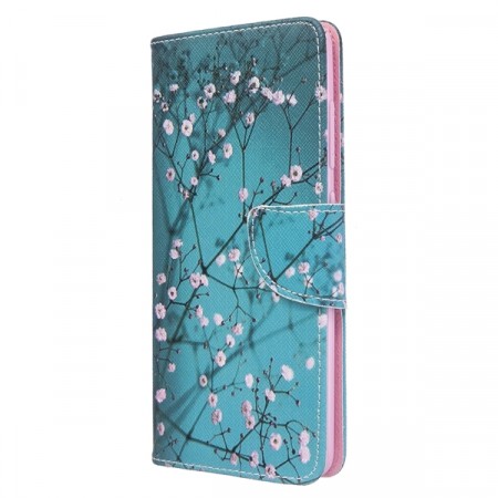 Lommebok deksel til Galaxy A51 - Rosa blomster