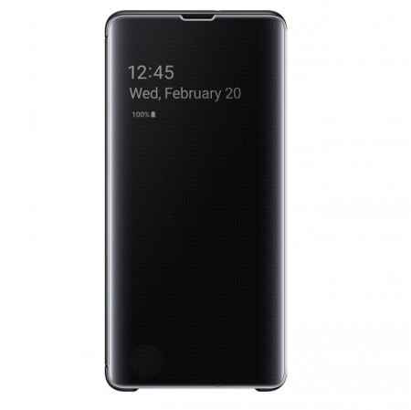 Samsung Galaxy S10 Plus Clear View Deksel - Svart