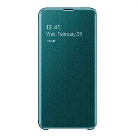 Samsung Galaxy S10e Clear View Deksel - grønn