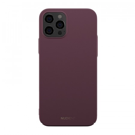 Nudient Thin Case V2 iPhone 12/12 Pro  Deksel - Sangria Red