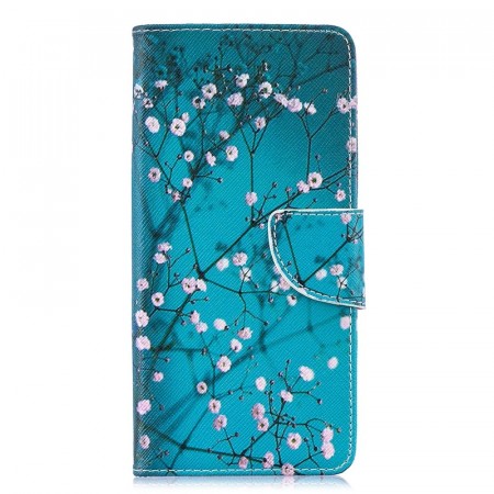 Lommebok deksel for Samsung Galaxy S10 - Rosa blomster