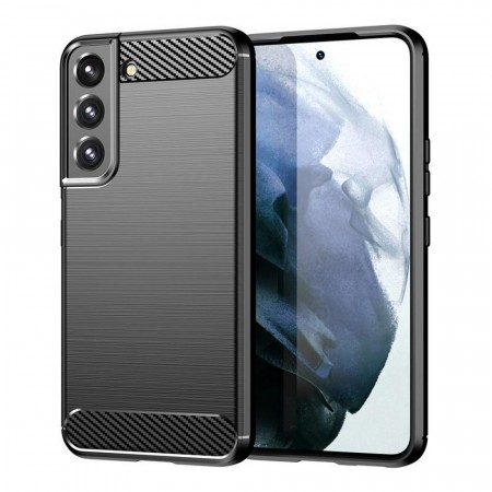 Tech-Flex TPU Deksel Carbon for Samsung Galaxy S22 5G svart