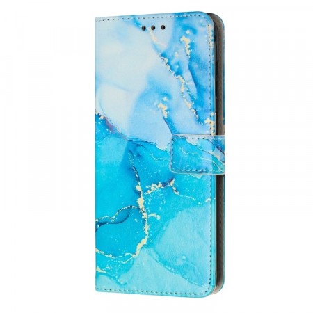 Lommebok deksel for Samsung Galaxy A25 5G blå marmor