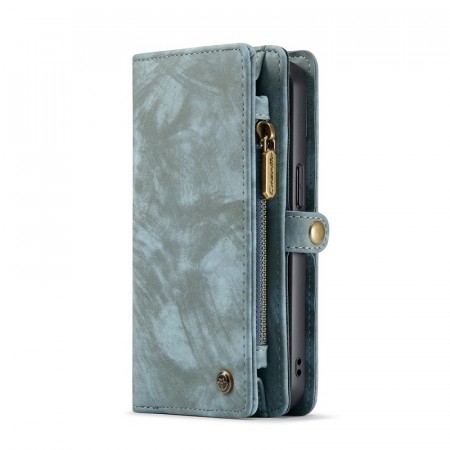 CaseMe 2-i-1 Lommebok deksel iPhone 13 blå