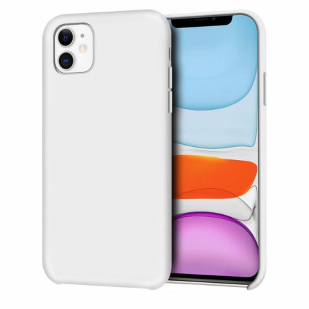 iPhone 11 Liquid Silikon Deksel - Hvit