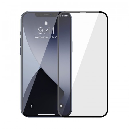 Baseus 2 pk herdet glass iPhone 12 Pro Max svart