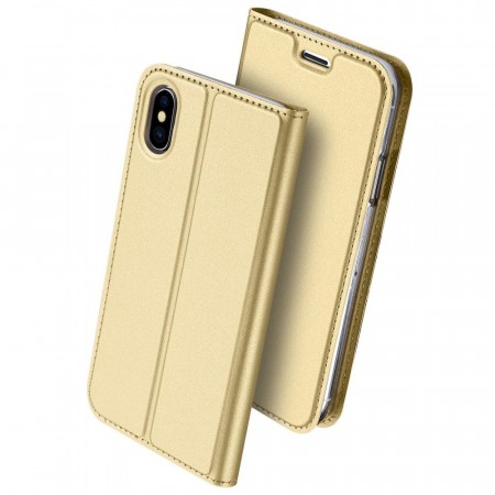 Dux Ducis Skin Pro Series Flip deksel iPhone X/XS gull
