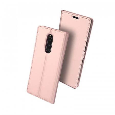 Dux Ducis Skin Pro Series Flip deksel Sony Xperia 1 Roségull