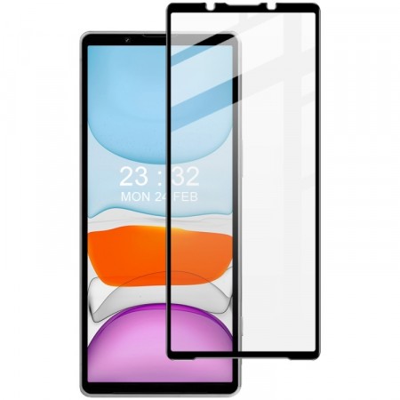 IMAK Herdet Glass skjermbeskytter Sony Xperia 5 V svart kant