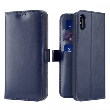 iPhone XR Dux Ducis Lommebokdeksel - Mørk Blå