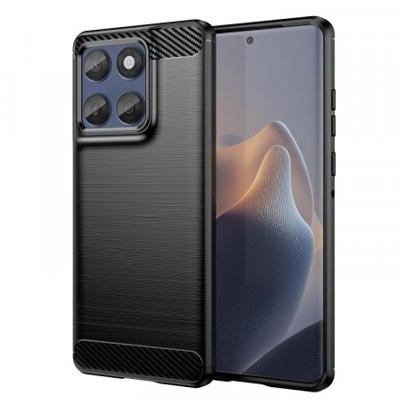 Tech-Flex TPU Deksel Carbon Motorola Edge 60 Fusion 5G svart