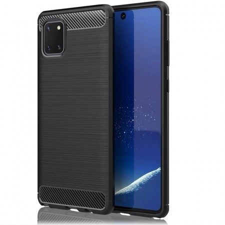 Tech-Flex TPU Deksel Carbon for Galaxy Note 10 Lite svart