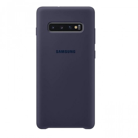 Samsung Galaxy S10+ Plus Silikondeksel - mørk blå