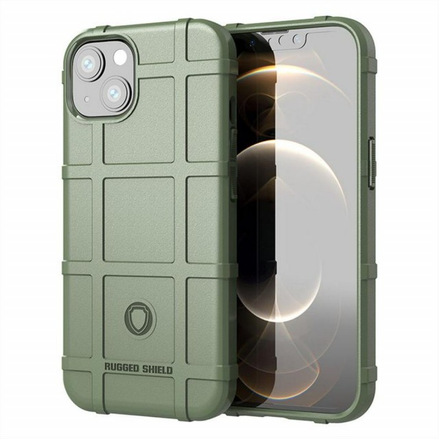 Rugged Shield TPU Deksel iPhone 13/14 grønn