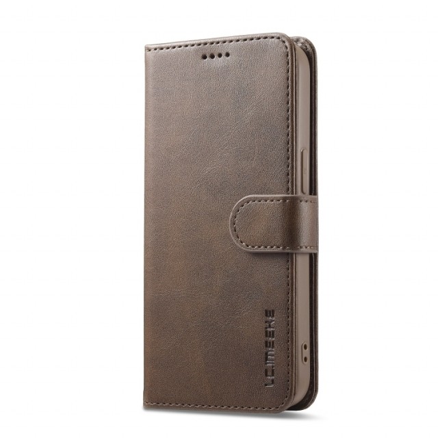 LC.IMEEKE Lommebok deksel for iPhone 16e brun