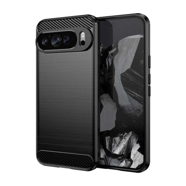 Tech-Flex TPU Deksel Carbon for Google Pixel 9 Pro XL 5G svart