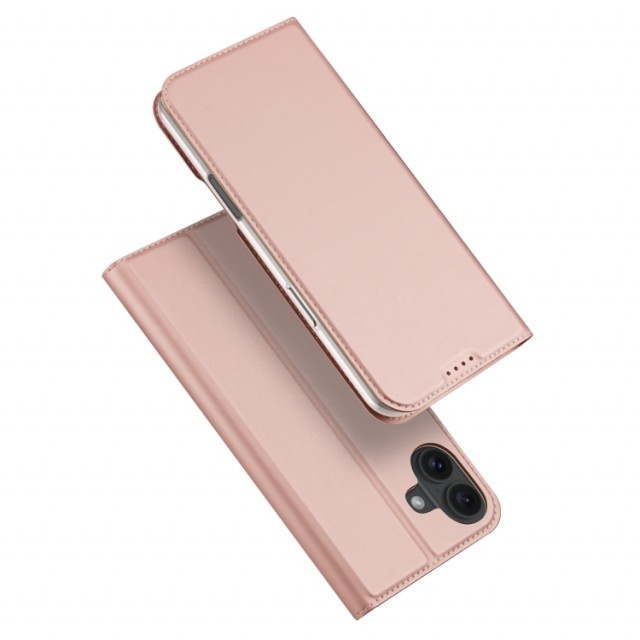 Dux Ducis Skin Pro Series Flip deksel iPhone 16 Roségull