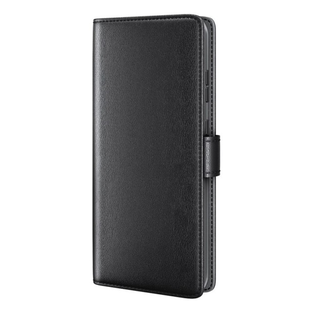 Lommebok deksel ekte Lær for Samsung Galaxy S23 Ultra 5G svart