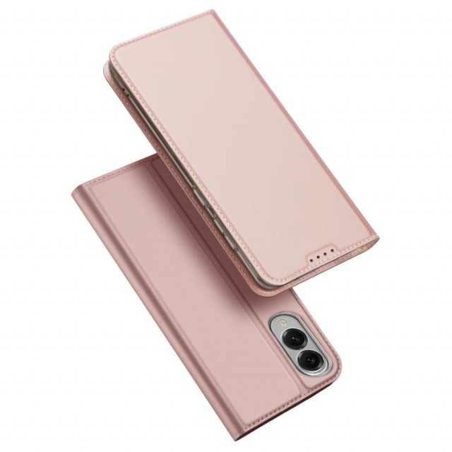 Dux Ducis Skin Pro Series Flip deksel Samsung Galaxy S25 Edge 5G Roségull