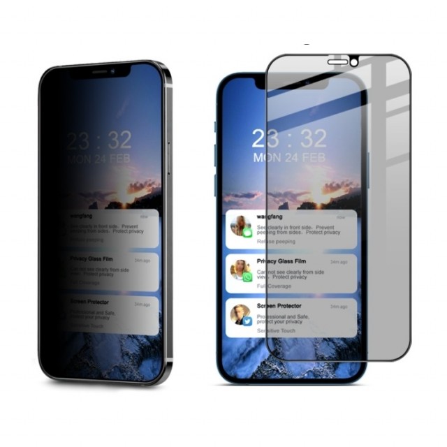 IMAK Privacy Herdet Glass skjermbeskytter iPhone 12 mini
