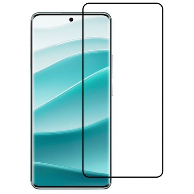 Herdet glass 3D Buet skjermbeskytter Xiaomi Redmi Note 14 Pro 5G svart kant