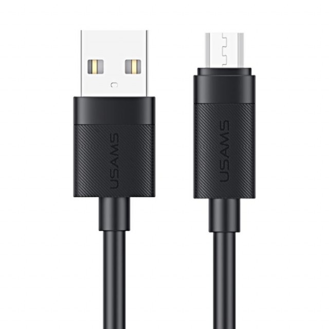 USAMS 1M USB-A til Micro USB Hurtiglader kabel 18W  svart