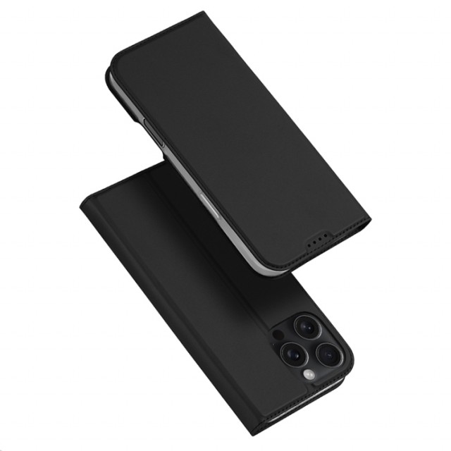 Dux Ducis Skin Pro Series Flip deksel iPhone 16 Pro svart