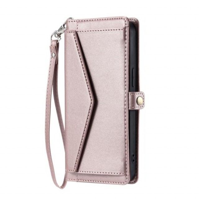 Lommebok deksel Multifunksjonell Samsung Galaxy S26 5G Roségull