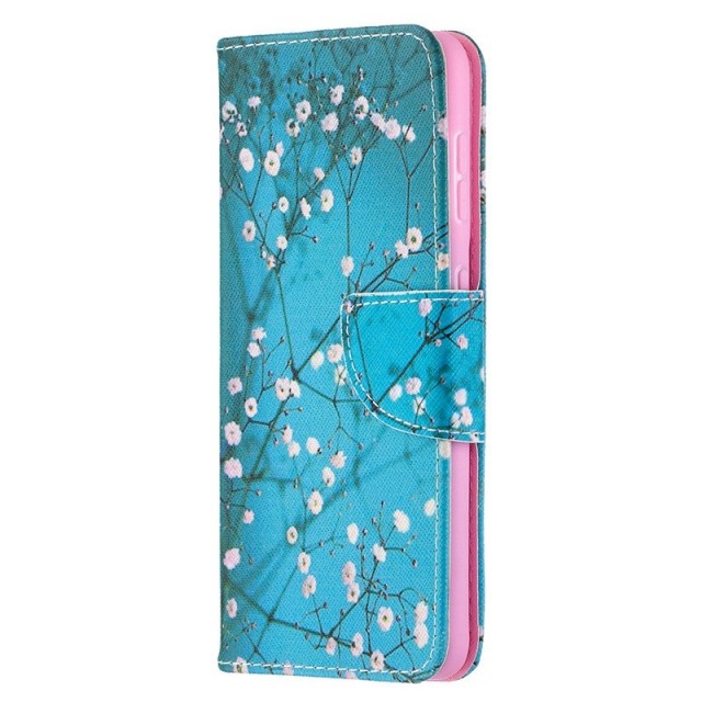 Lommebok deksel for Samsung Galaxy S21 5G - Rosa blomster