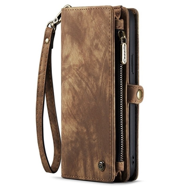 CaseMe 2-i-1 Lommebok deksel iPhone 16 brun