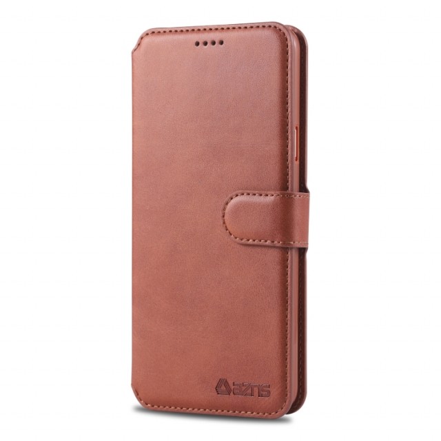 Azns Lommebok deksel for Samsung Galaxy S9 brun