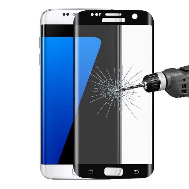 Enkay Hat-Prince Buet herdet Glass skjermbeskytter Galaxy S7 Edge svart kant