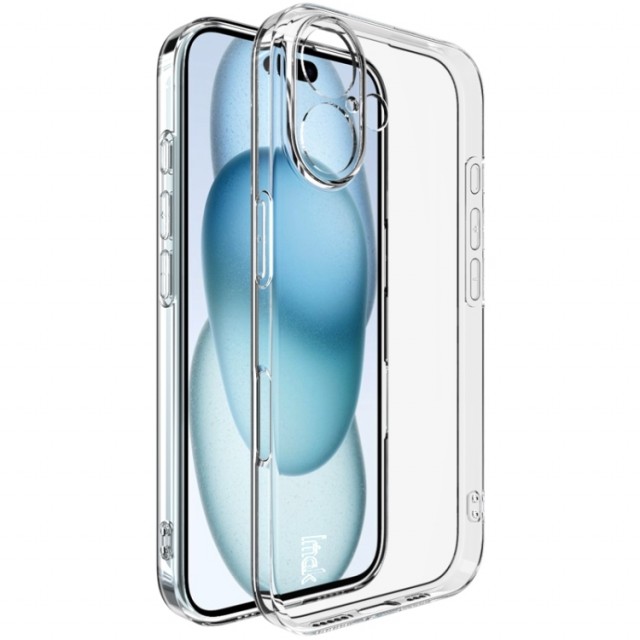 IMAK TPU Deksel for iPhone 16 Gjennomsiktig