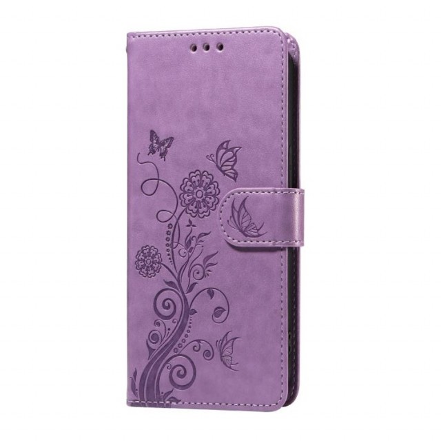 Lommebok deksel for Samsung Galaxy S26 Ultra 5G - Blomster Lilla
