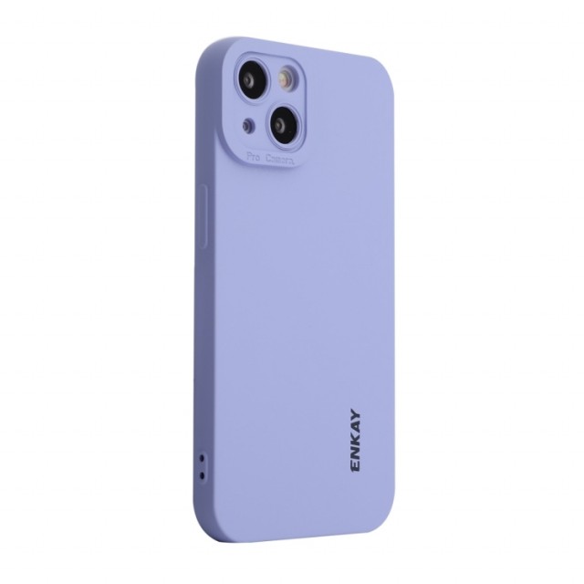 ENKAY Liquid TPU-deksel iPhone 13 lilla
