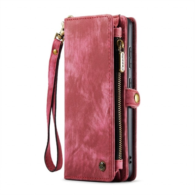 CaseMe 2-i-1 Lommebok deksel Samsung Galaxy S20 Ultra rød