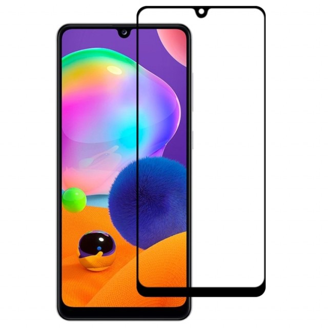 Herdet glass 3D skjermbeskytter Galaxy A32 5G svart kant