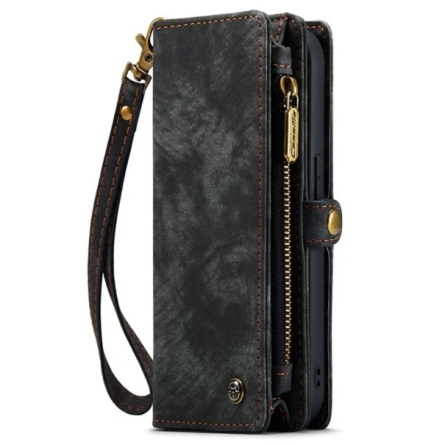 CaseMe 2-i-1 Lommebok deksel iPhone 16 Plus svart