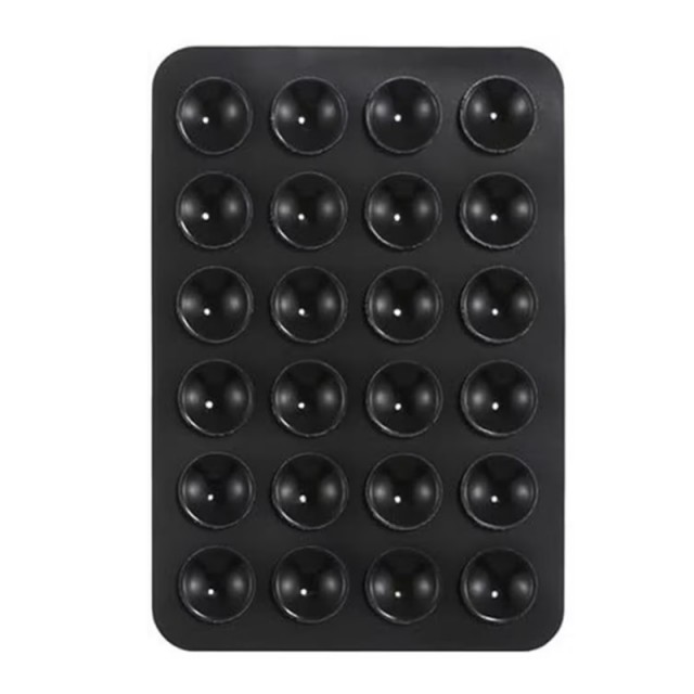 Mobilholder Silikon med sugekopper svart