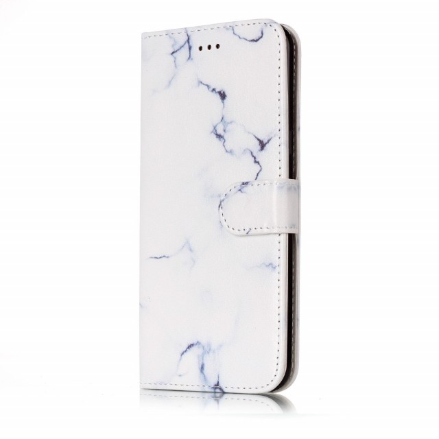 Lommebok deksel for Samsung Galaxy S8 Plus - Hvit marmor