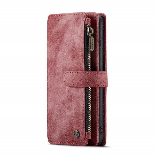 CaseMe retro Lommebok deksel iPhone 7 Plus/8 Plus rød